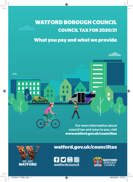 COUNCIL TAX for 2020/21 What You Pay and What We Provide