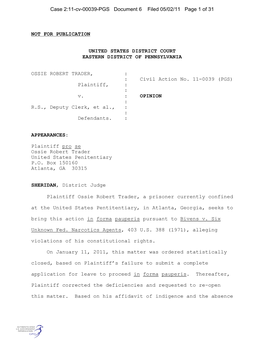 Case 2:11-Cv-00039-PGS Document 6 Filed 05/02/11 Page 1 of 31