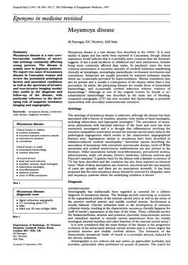 Moyamoya Disease