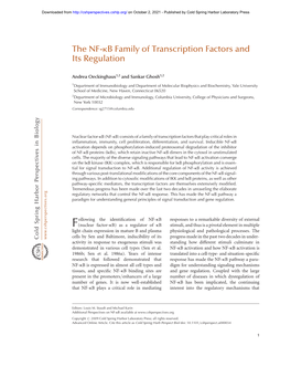 The NF-Kb Family of Transcription Factors and Its Regulation