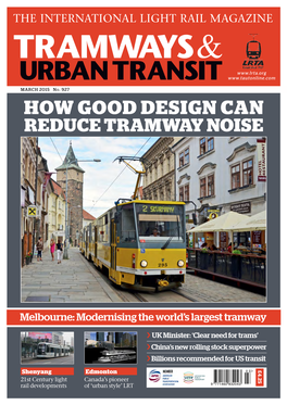 How Good Design Can Reduce Tramway Noise