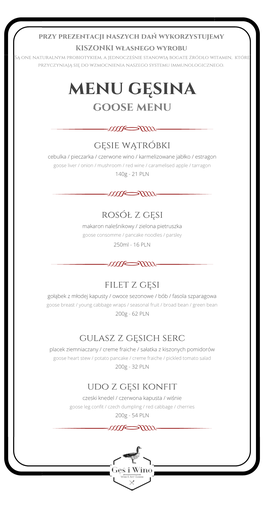 Menu Czerwiec