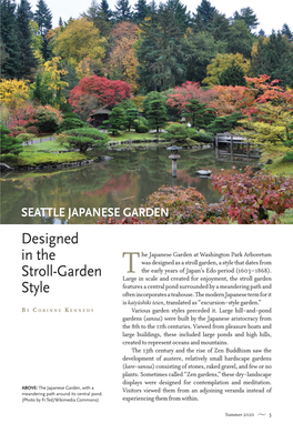 Seattle Japanese Garden: Designed in the Stroll-Garden Style