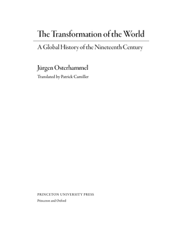 The Transformation of the World