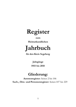 Register Jahrbuch