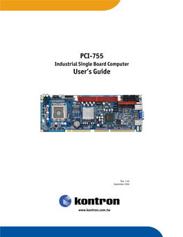 PCI-755 User's Guide