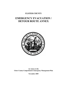 Emergency Evacuation / Detour Route Annex