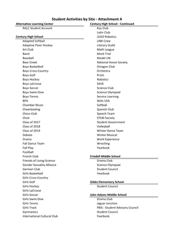 Student Activities Board Item.Xlsx