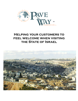 Helping Your Customers to Feel Welcome When Visiting the State of Israel Etiquette While Dealing with Other Faiths