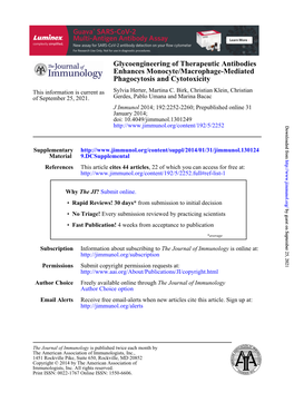 Phagocytosis and Cytotoxicity Enhances Monocyte/Macrophage