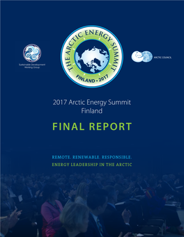2017 Arctic Energy Summit Final Report