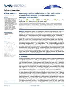 Unraveling the Onset of Cretaceous Oceanic Anoxic Event 2 in An