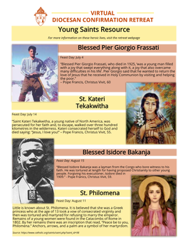 Young Saints Resource