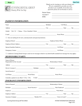 Patient Forms