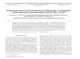 Experimental Transmission of Marteilia Refringens with Special Consideration of Its Life Cycle