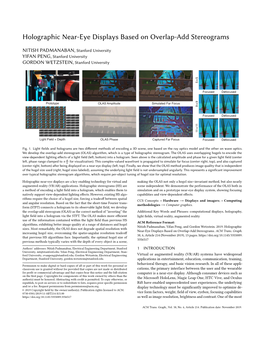 Holographic Near-Eye Displays Based on Overlap-Add Stereograms