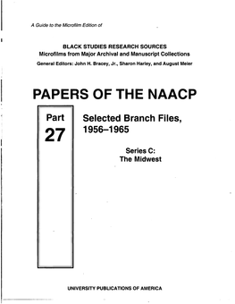 Papers of the Naacp