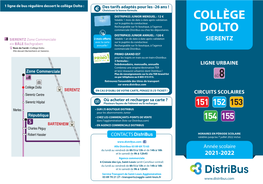 Horaires Bus College F. Dolto 2021-2022