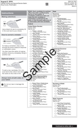 Sample Ballot