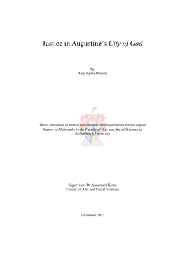 Justice in Augustine's City Of