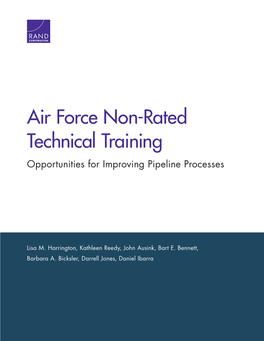 Air Force Non-Rated Technical Training