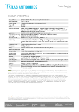 Product Datasheet Qprest