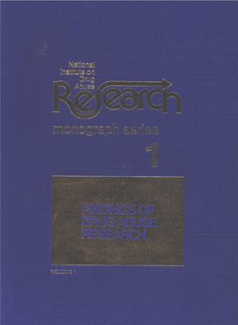 Findings of Drug Abuse Research, 1