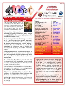 Quarterly Newsletter