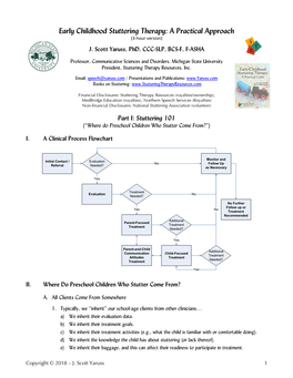 Early Childhood Stuttering Therapy: a Practical Approach (3-Hour Version) J