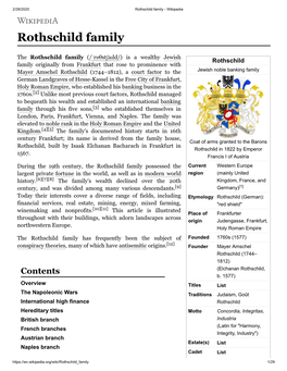 Rothschild Family - Wikipedia