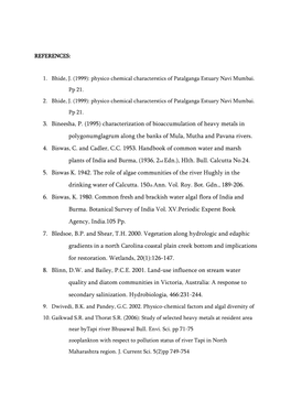 Characterization of Bioaccumulation of Heavy Metals in Polygonumglagrum Along the Banks of Mula, Mutha and Pavana Rivers