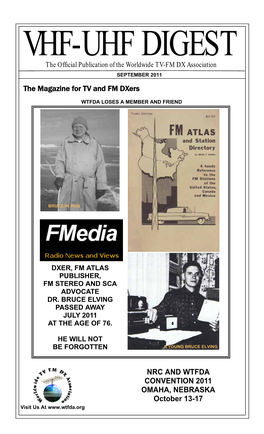 The Magazine for TV and FM Dxers NRC and WTFDA