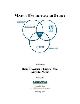 Maine Hydropower Study