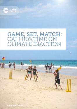 Game, Set, Match: Calling Time on Climate Inaction