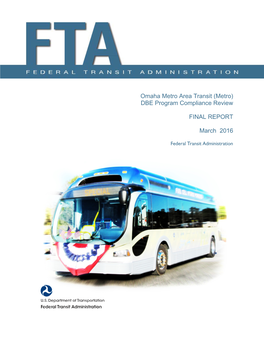 Omaha Metro Area Transit (Metro) DBE Program Compliance Review