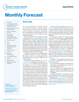 April 2019 Forecast.Indd