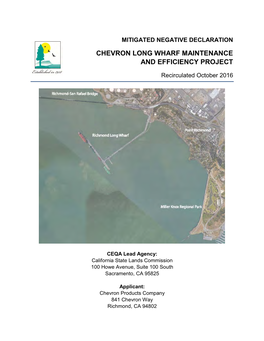 Chevron Long Wharf Maintenance and Efficiency Project