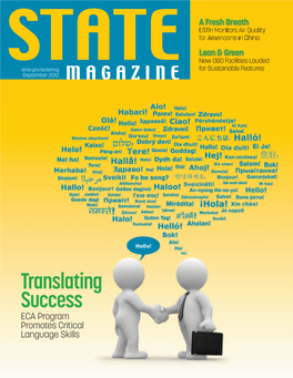 Translating Success ECA Program Promotes Critical Language Skills September 2012 // Issue Number 570 26 Chiang Mai U.S