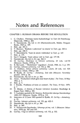 Notes and References