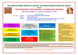 Devi Navaratri Flyer 2020