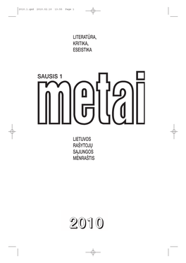 2010 M. Nr. 1 Pdf Formatu