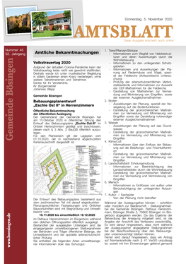 Amtsblatt KW 45, 2020