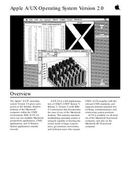 Apple A/UX Operating System Version 2.0