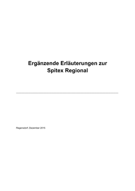 Ergänzende Erläuterungen Zur Spitex Regional