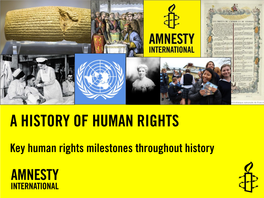 A History of Human Rights