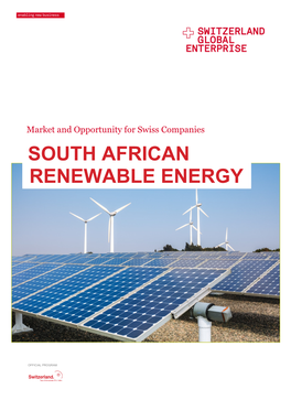 South African Renewable Energy Market and Opportunity for Swiss Companies