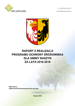 Raport Z Realizacji Programu Ochrony Środowiska Dla Gminy Raszyn Za Lata 2018-2019