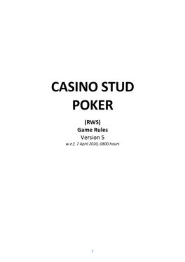 Casino Stud Poker