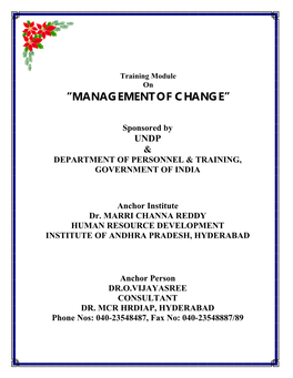 Management of Change”