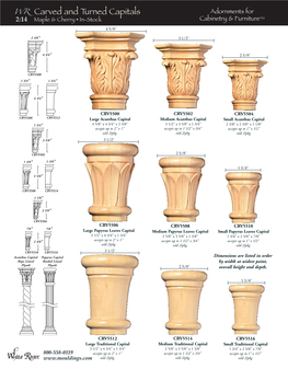 Corbels, Onlays, Rossettes, and Capitals